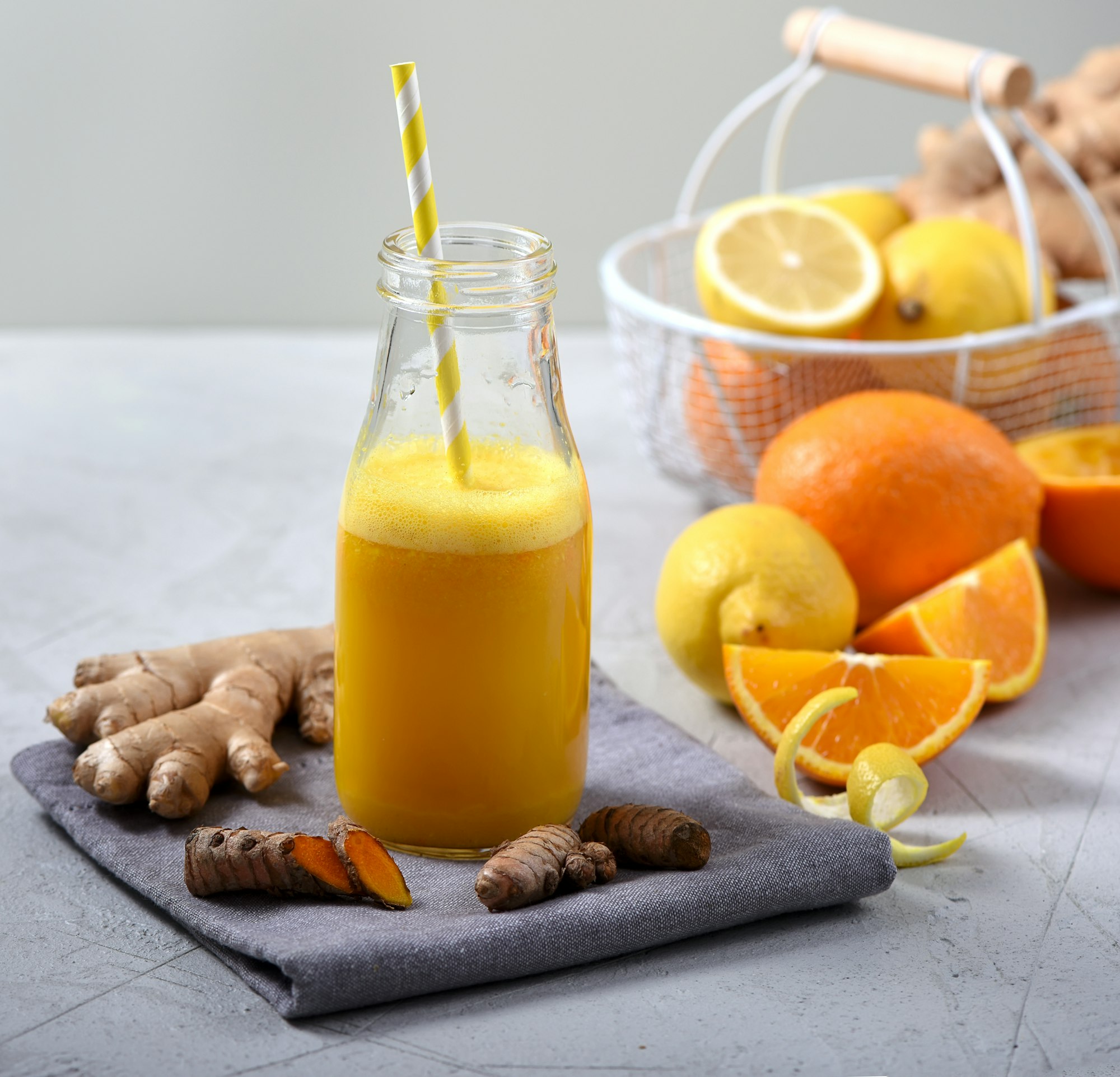 Citrus Turmerik Ginger Detox Drink